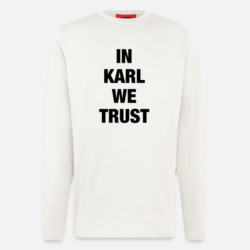 In Karl We Trust - Langarmshirt - made by SPREAD  - OFF WHITE