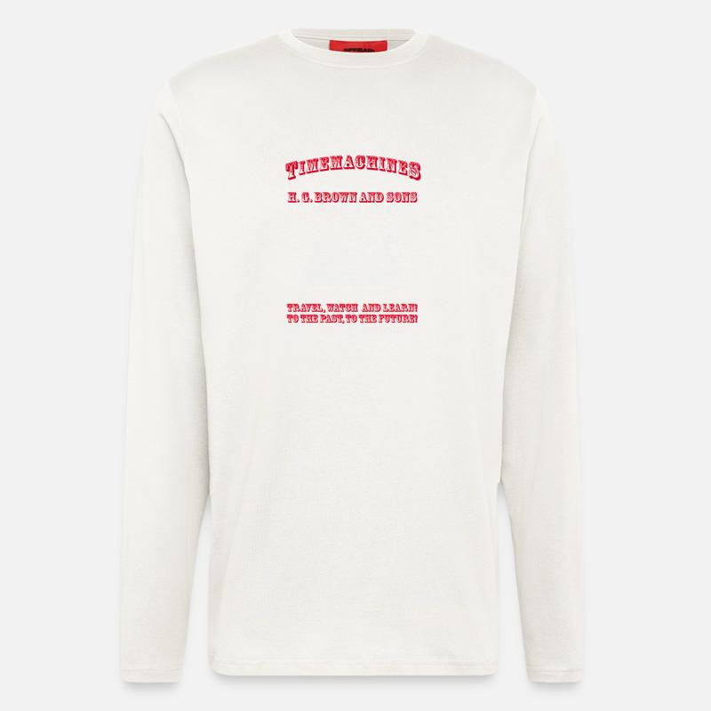 Time Machines (light) - Longsleeve - made by SPREAD  - OFF WHITE