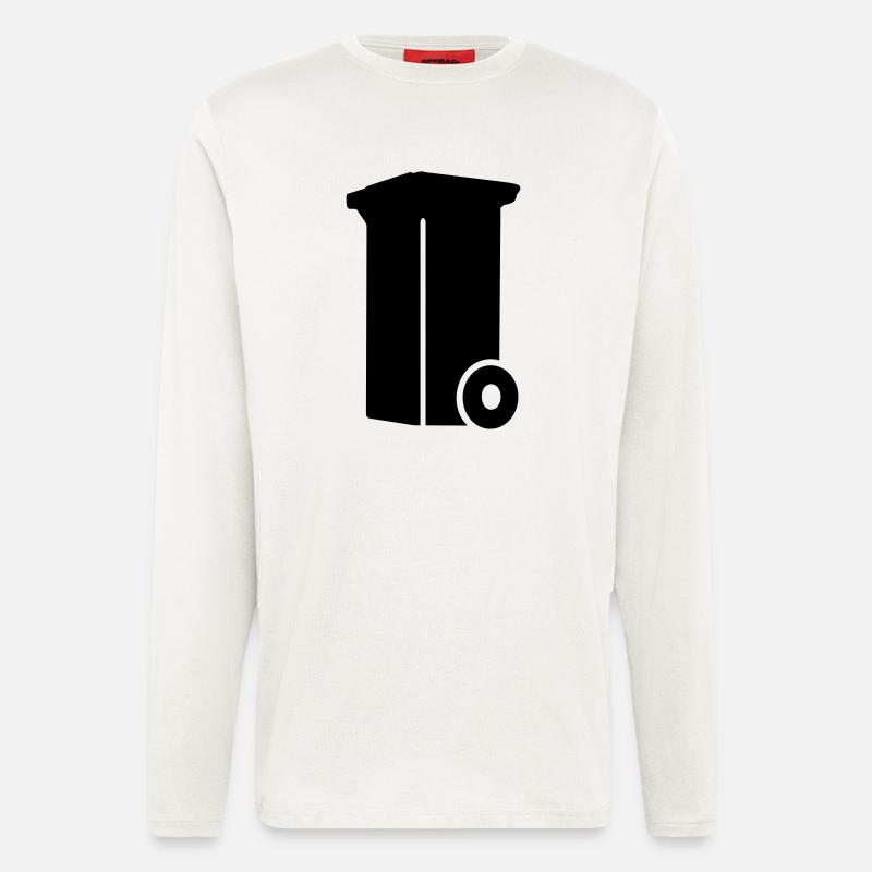 Mülltonne - Langarmshirt - made by SPREAD  - OFF WHITE