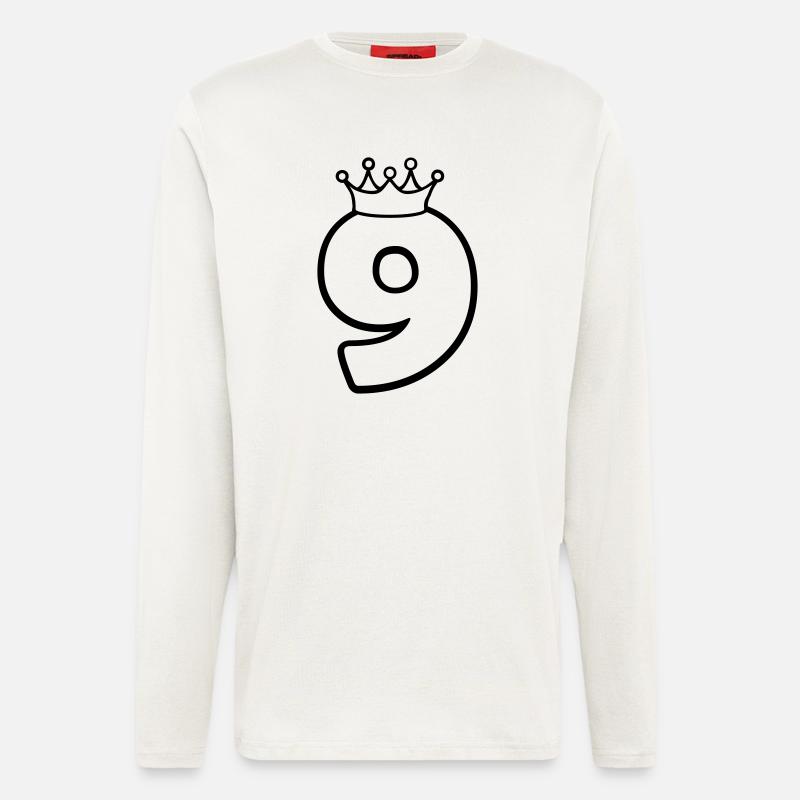 9_king - Langarmshirt - made by SPREAD  - OFF WHITE