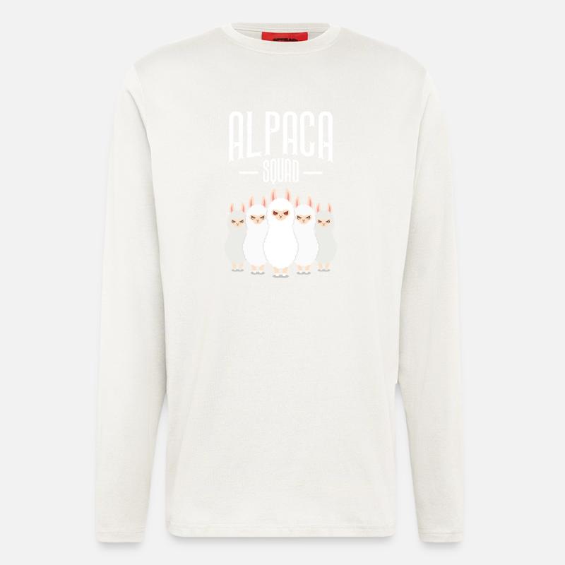Alpaca Squad - Langarmshirt - made by SPREAD  - OFF WHITE