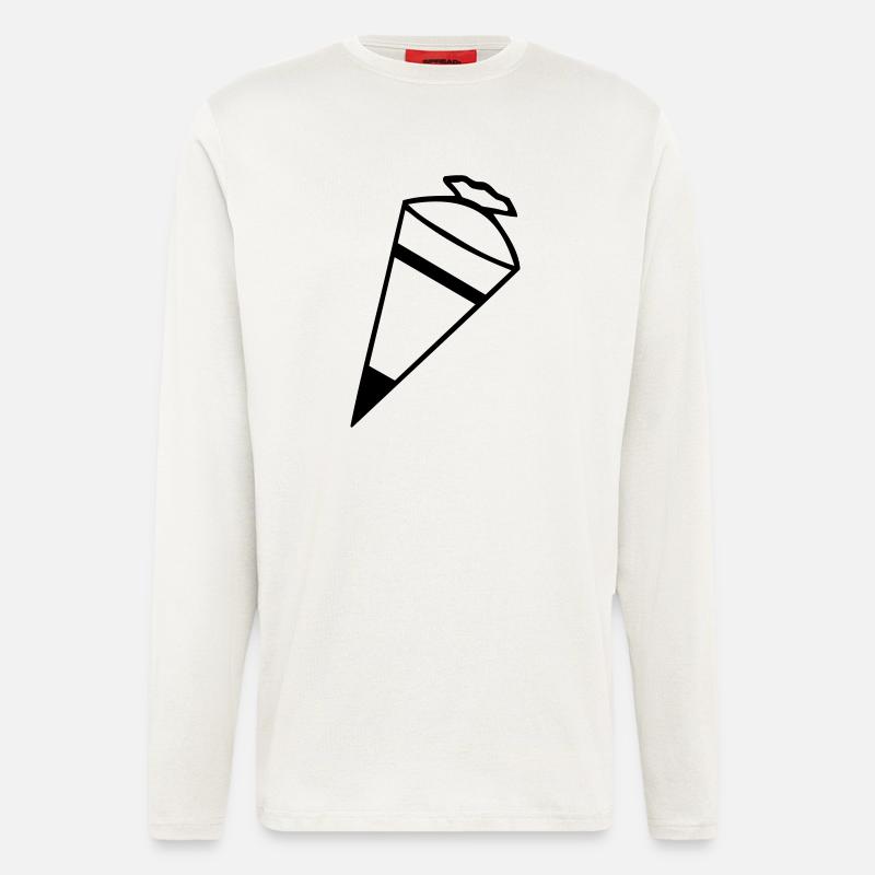 Zuckertüte Schultüte - Langarmshirt - made by SPREAD - OFF WHITE