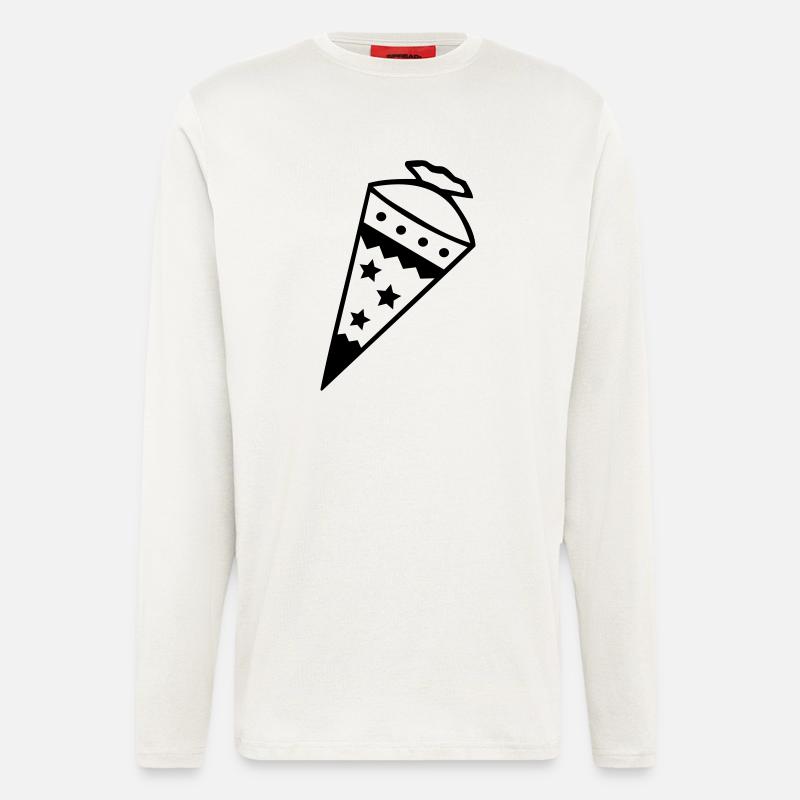 Sugar cone - school cone - Longsleeve - made by SPREAD  - OFF WHITE