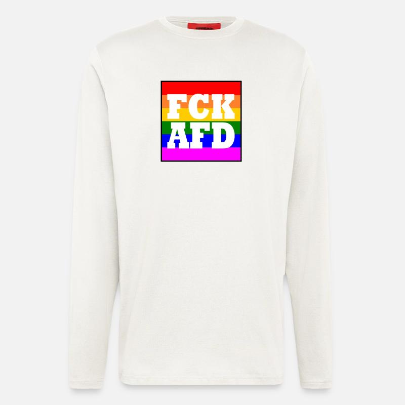 Fck afd - Langarmshirt - made by SPREAD  - OFF WHITE