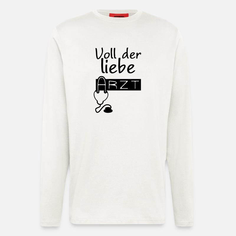 Lieber Arzt Geschenk - Langarmshirt - made by SPREAD  - OFF WHITE