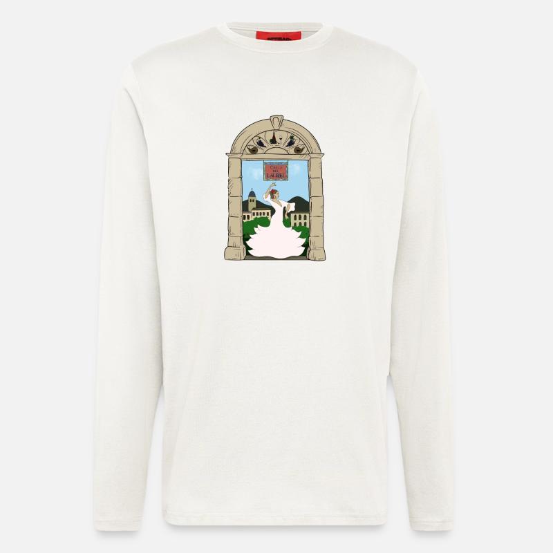 Calle del Laurel - Langarmshirt - made by SPREAD  - OFF WHITE
