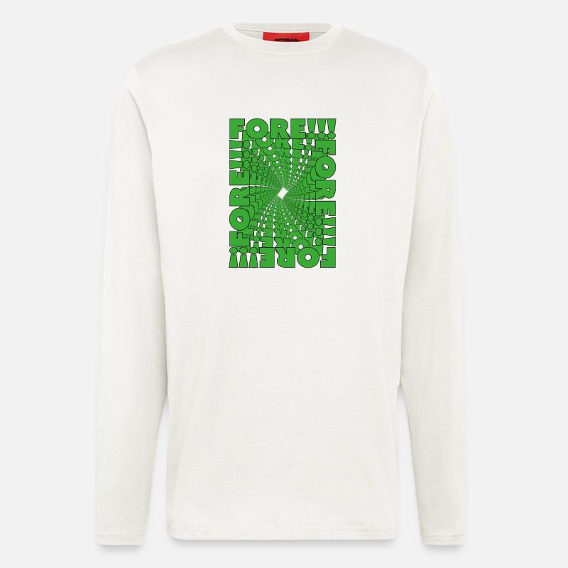 Fore! Golfen mit Stil - Langarmshirt - made by SPREAD - OFF WHITE