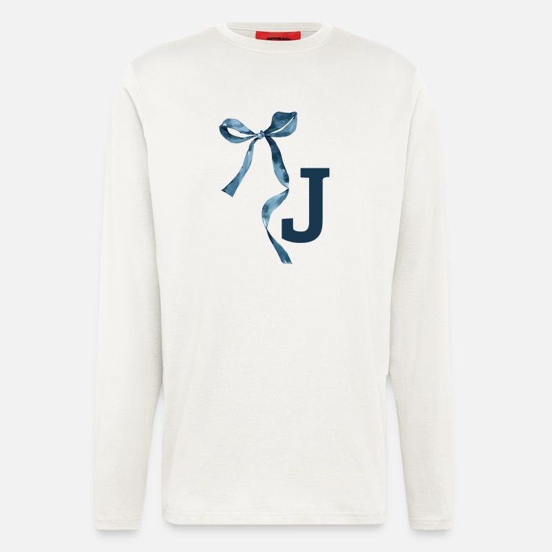Monogram j Gift Idea - Longsleeve - made by SPREAD  - OFF WHITE
