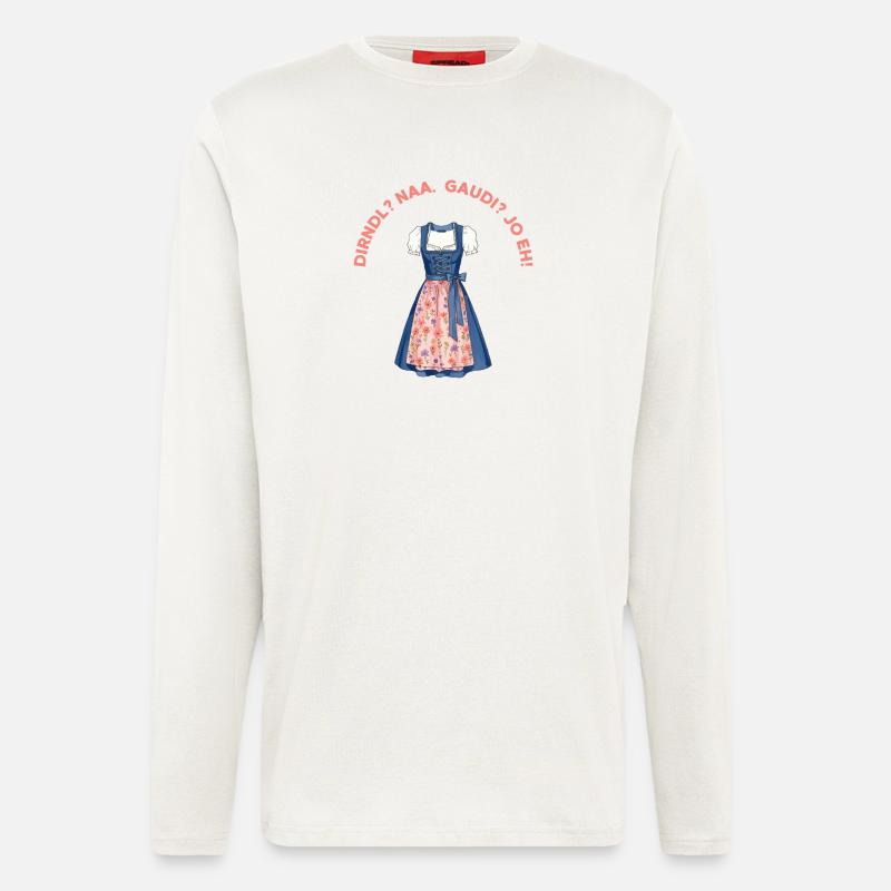 Dirndl? Naa. Gaudi? Jo eh!  - Langarmshirt - made by SPREAD  - OFF WHITE