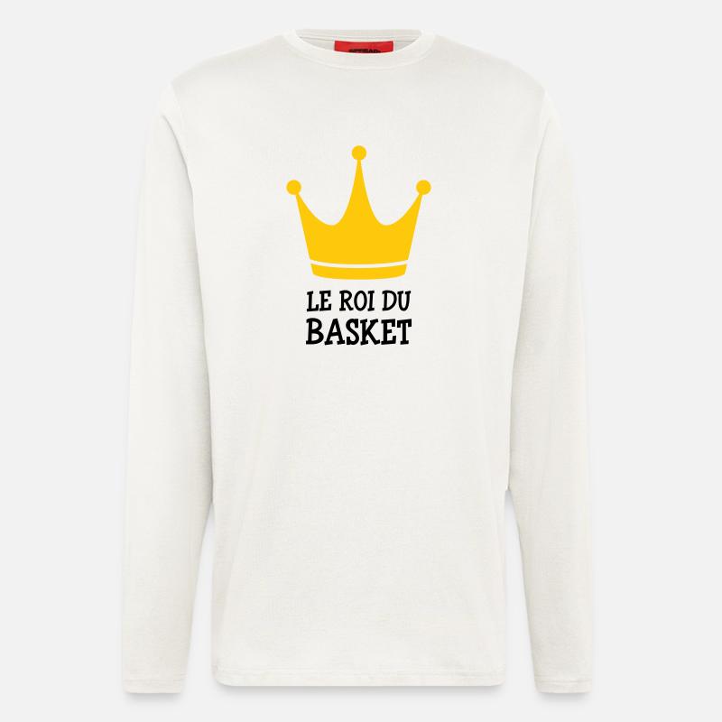 Der König des Basketballs - Langarmshirt - made by SPREAD - OFF WHITE