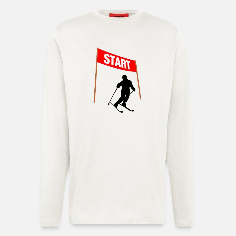 Ski Start Line - Longsleeve - made by SPREAD - OFF WHITE