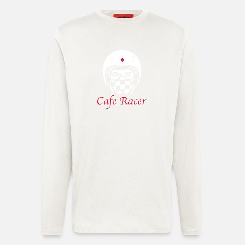 CAFE RACER Rider - Langarmshirt - made by SPREAD  - OFF WHITE