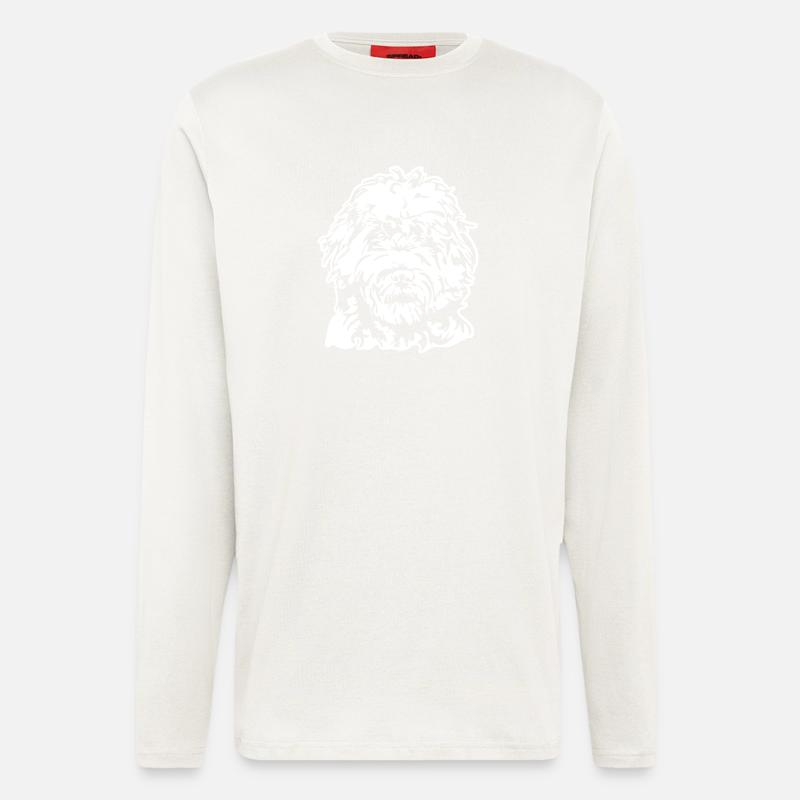 LABRADOODLE PORTRAIT - Longsleeve - made by SPREAD - OFF WHITE