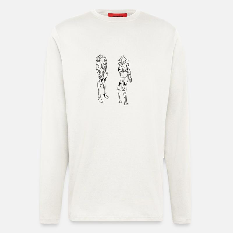 Muskel Design - Langarmshirt - made by SPREAD  - OFF WHITE