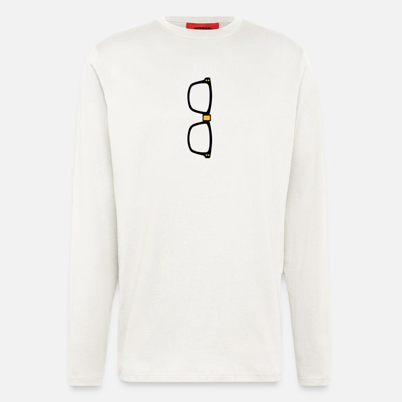 glasses - Nerd - Longsleeve - made by SPREAD  - OFF WHITE