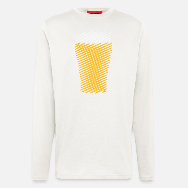 XSchraffur Design - Langarmshirt - made by SPREAD  - OFF WHITE