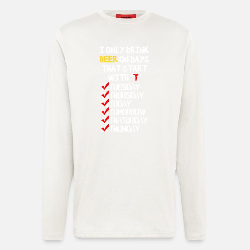 Beer everyday - Langarmshirt - made by SPREAD  - OFF WHITE