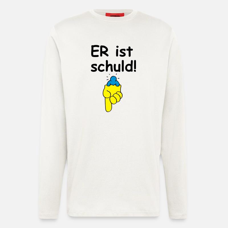 HE is to blame! - Longsleeve - made by SPREAD  - OFF WHITE