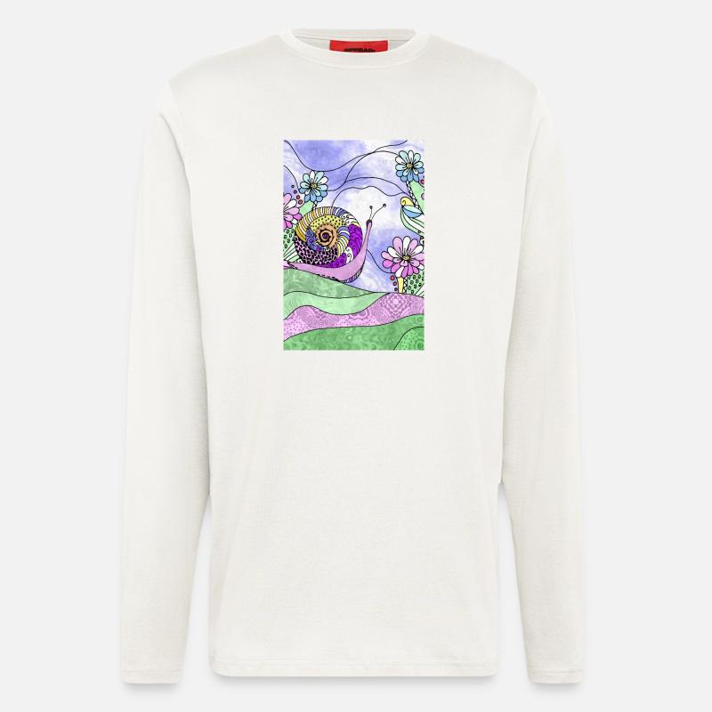 Schnecke - Langarmshirt - made by SPREAD  - OFF WHITE
