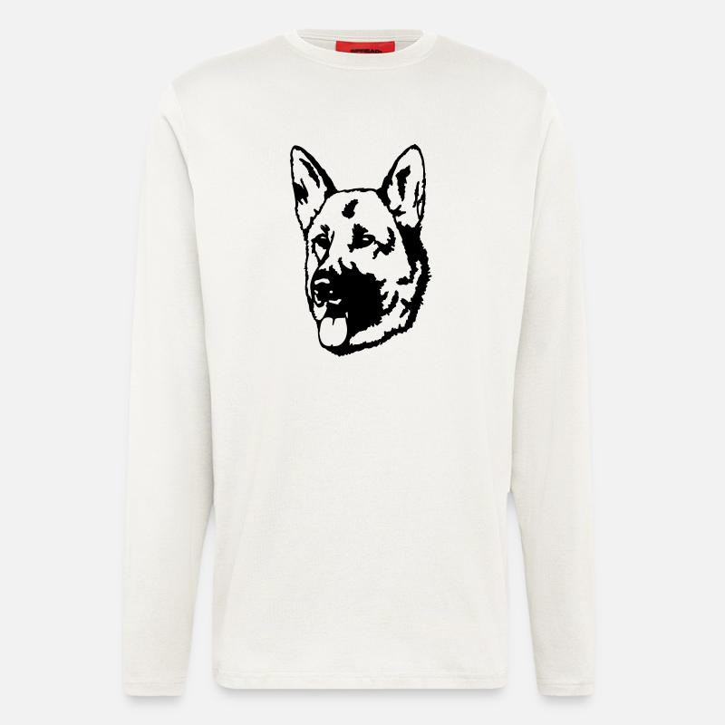 Schäferhund - Langarmshirt - made by SPREAD  - OFF WHITE