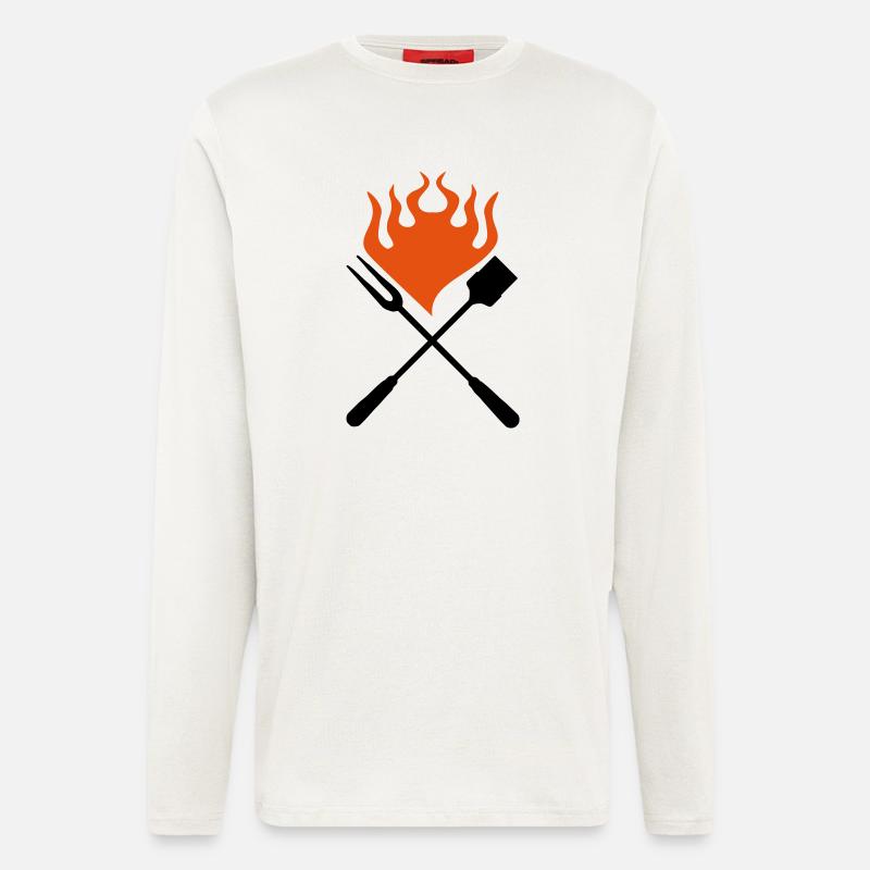 grillbesteck - Langarmshirt - made by SPREAD  - OFF WHITE
