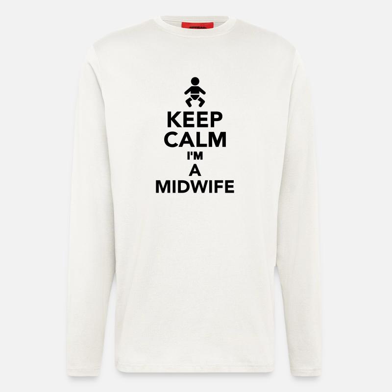 Hebamme - Langarmshirt - made by SPREAD  - OFF WHITE