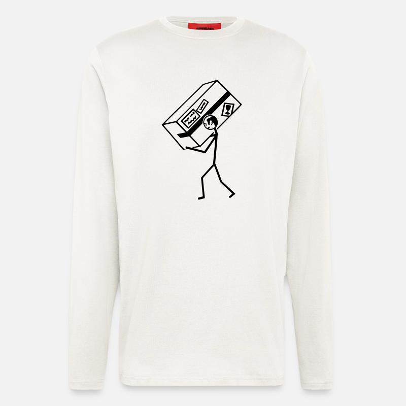 Paketbote - Langarmshirt - made by SPREAD  - OFF WHITE