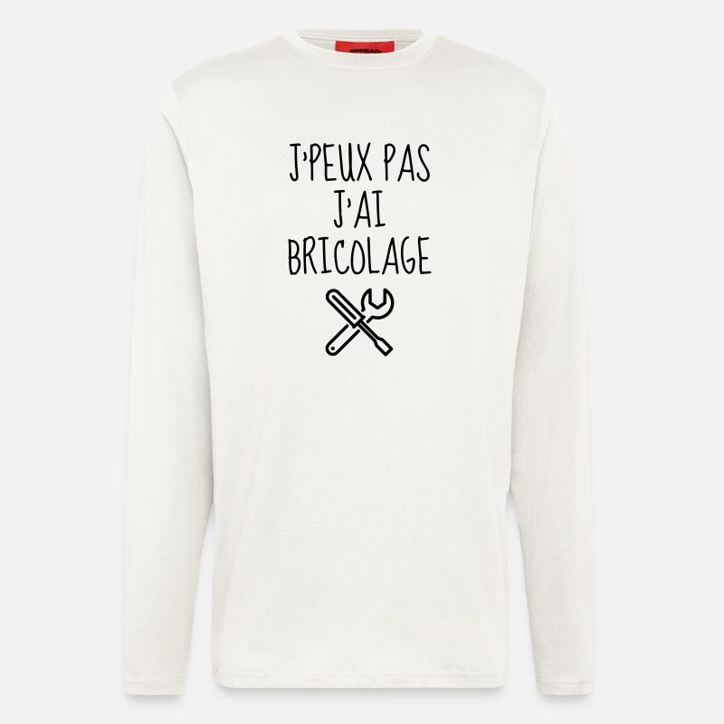 Bricolage / Basteln / Handwerker / DIY - Langarmshirt - made by SPREAD  - OFF WHITE
