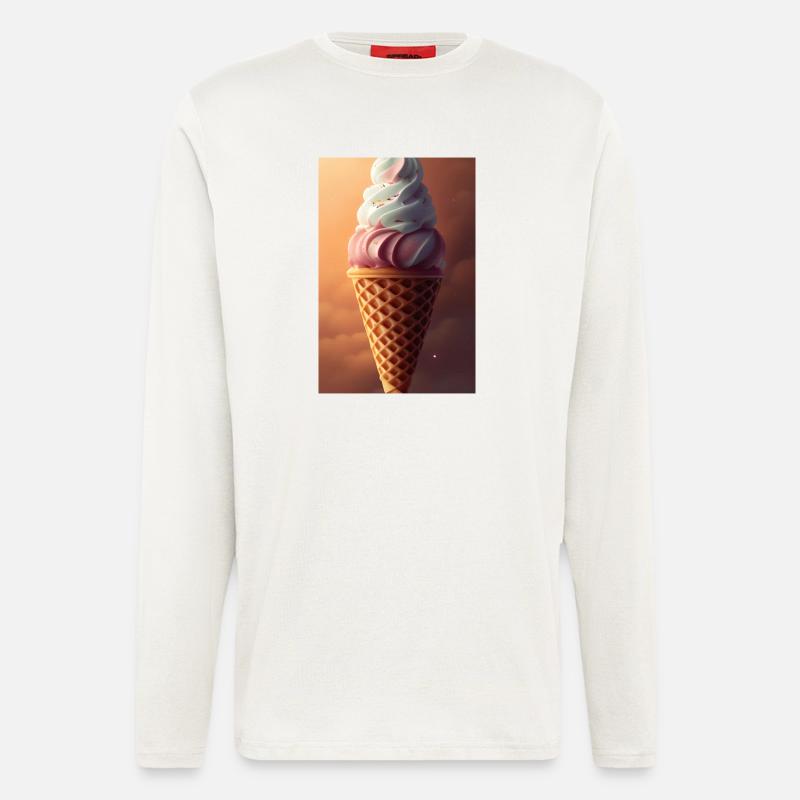 Eiscreme - Langarmshirt - made by SPREAD  - OFF WHITE