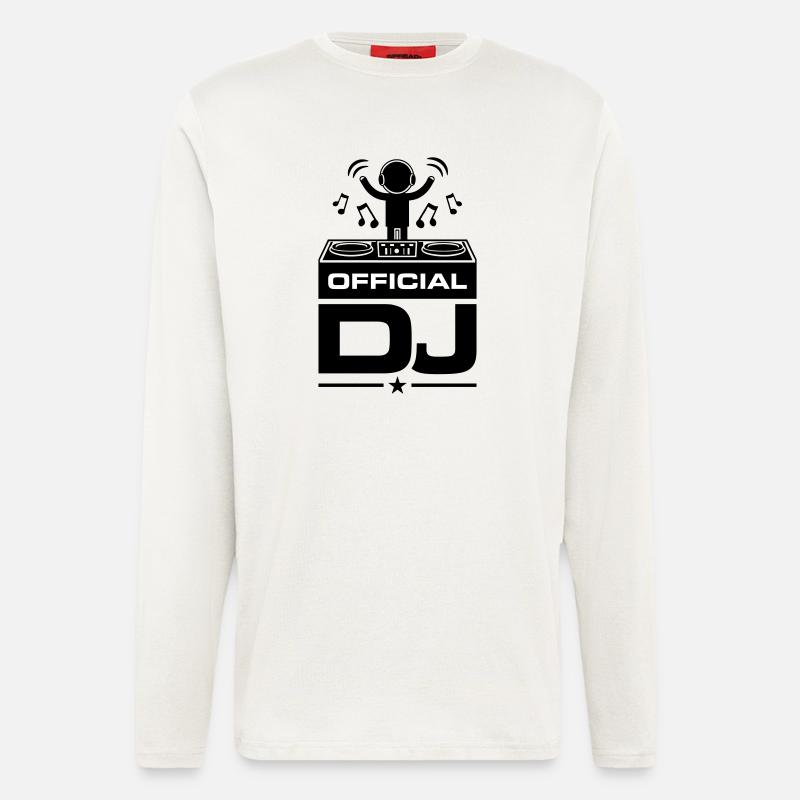 Dj Turntables - Langarmshirt - made by SPREAD  - OFF WHITE