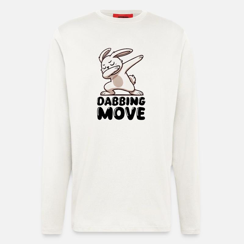 Rabbit Rabbit Dabbing - Longsleeve - made by SPREAD  - OFF WHITE