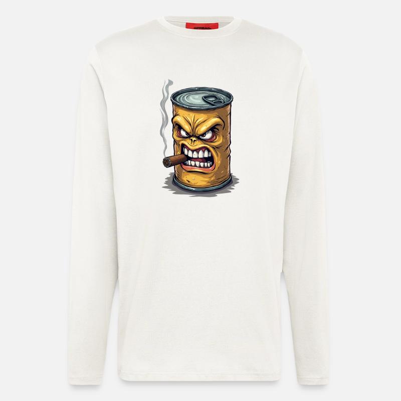 Blechdose - Langarmshirt - made by SPREAD  - OFF WHITE