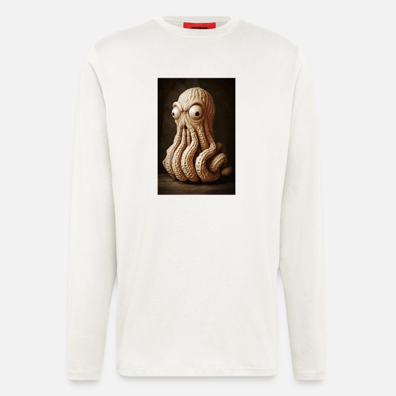 Peanut Octopus Madness - Longsleeve - made by SPREAD  - OFF WHITE