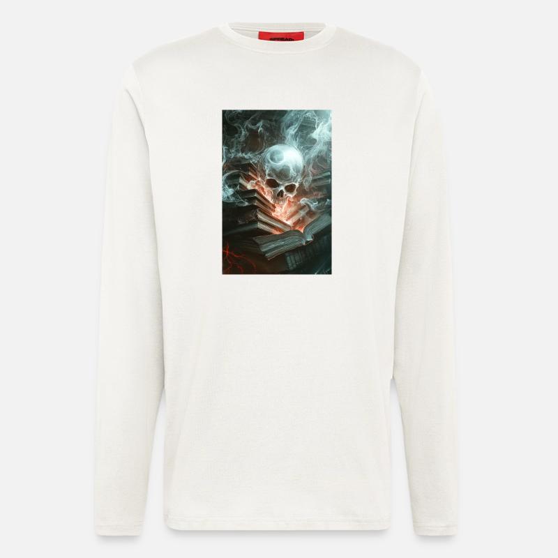 Haunted Knowledge Unleashed - Longsleeve - made by SPREAD  - OFF WHITE