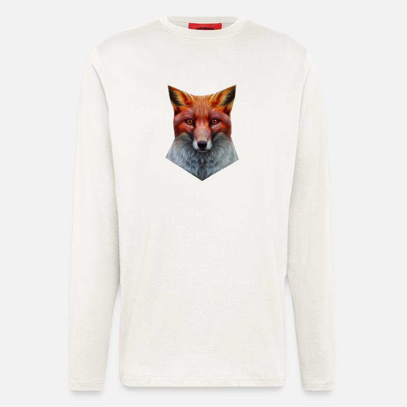 Fox's Head - Longsleeve - made by SPREAD - OFF WHITE
