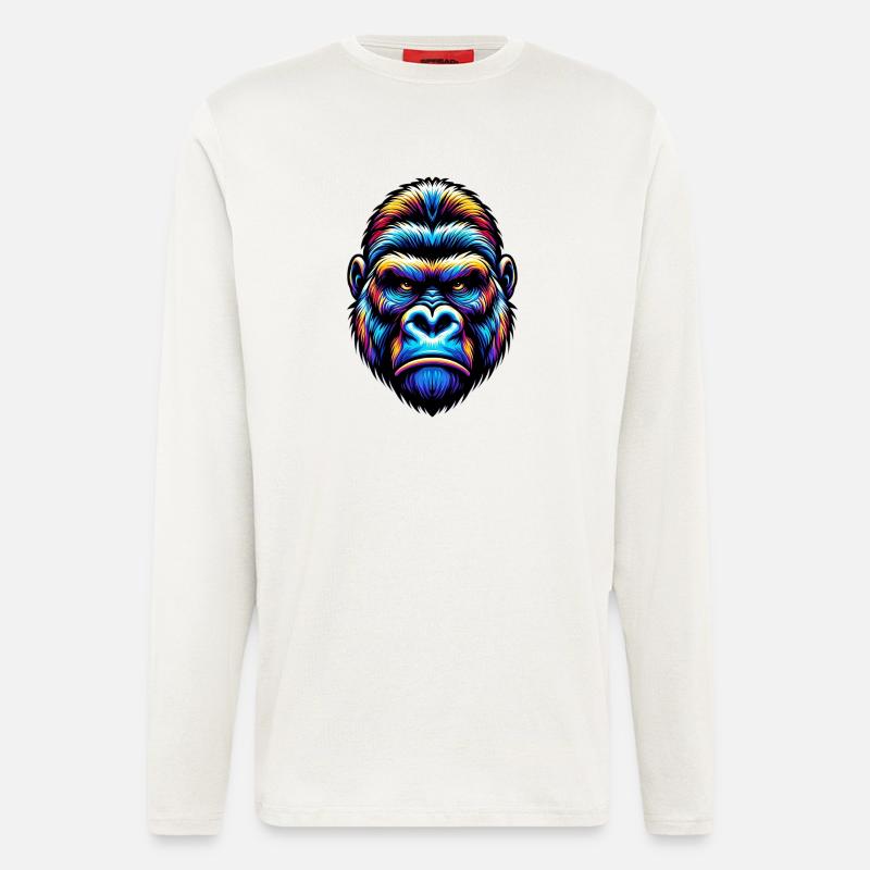Gorilla - Langarmshirt - made by SPREAD  - OFF WHITE