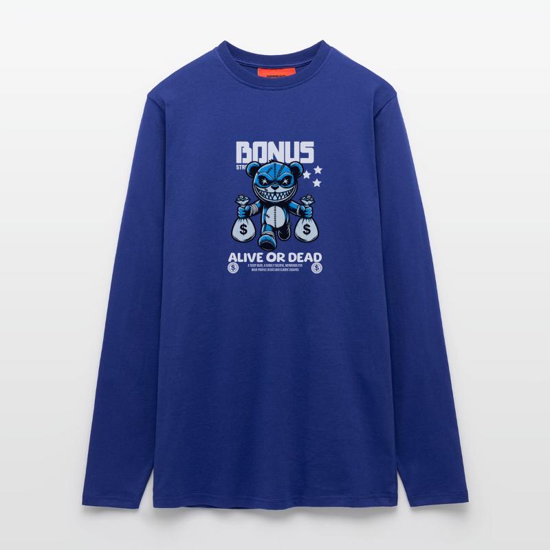 Bonus Bär – Gesucht: Lebendig oder Tot Langarmshirt - made by SPREAD 