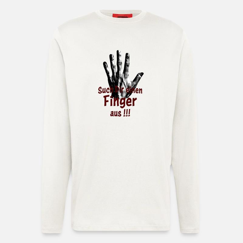 Such Dir einen Finger aus!!! - Langarmshirt - made by SPREAD  - OFF WHITE