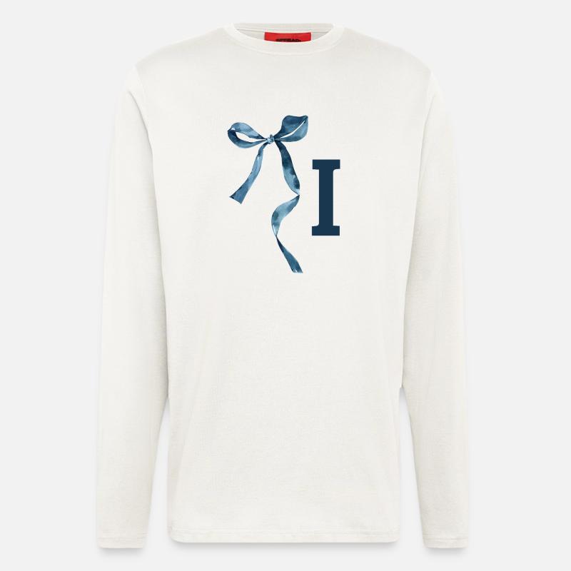 Monogramm i Geschenkidee - Langarmshirt - made by SPREAD  - OFF WHITE