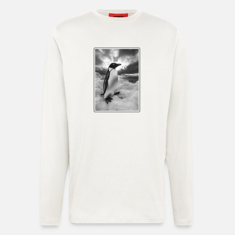 Penguins Penguin - Longsleeve - made by SPREAD  - OFF WHITE