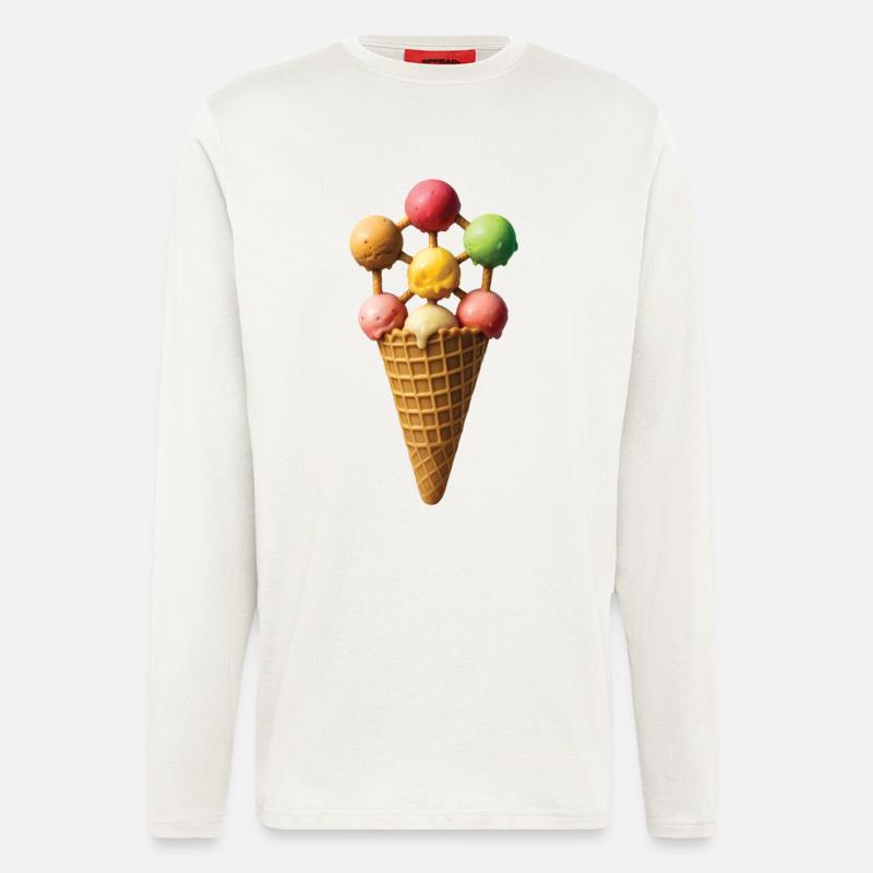 FROZEN ATOMS - Belgium - Longsleeve - made by SPREAD  - OFF WHITE