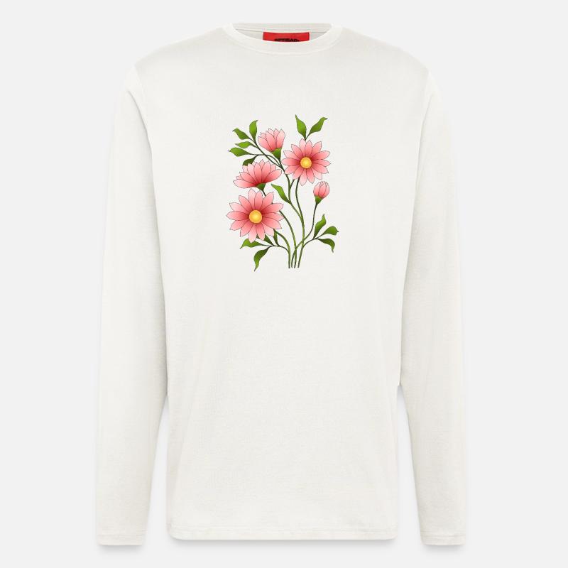 Blumen - Langarmshirt - made by SPREAD  - OFF WHITE