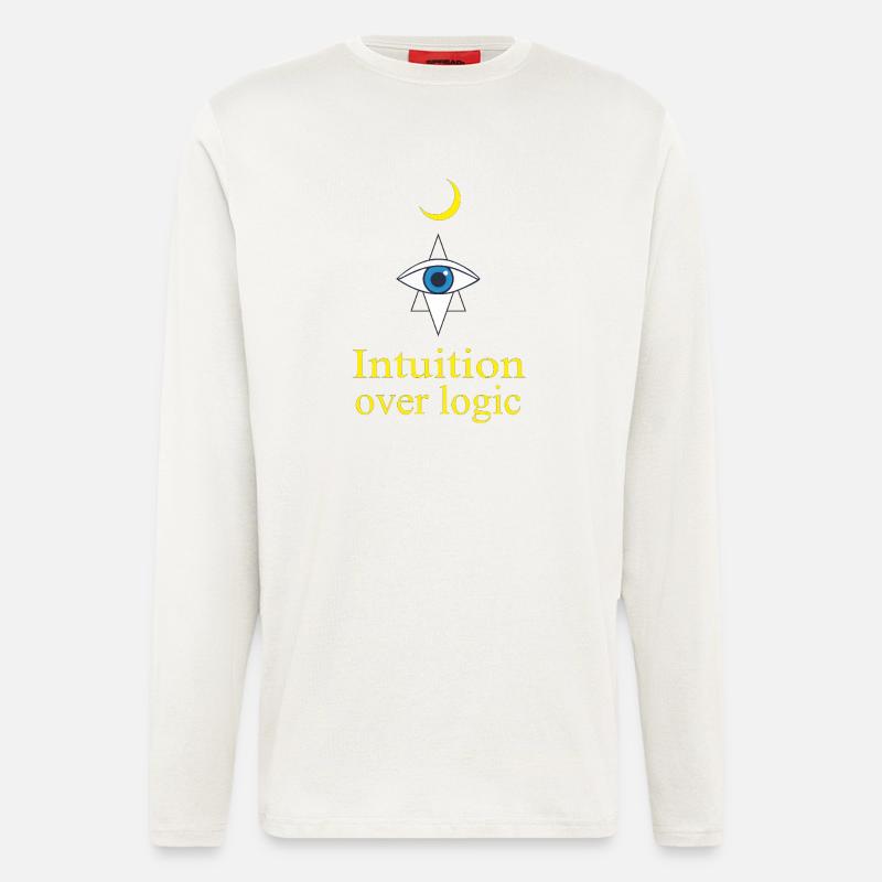 Intuition über Logik - Langarmshirt - made by SPREAD  - OFF WHITE