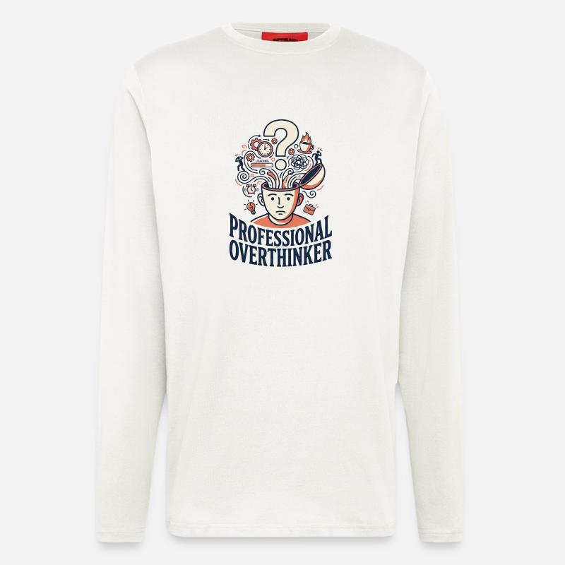 Professional Overthinker - Longsleeve - made by SPREAD  - OFF WHITE