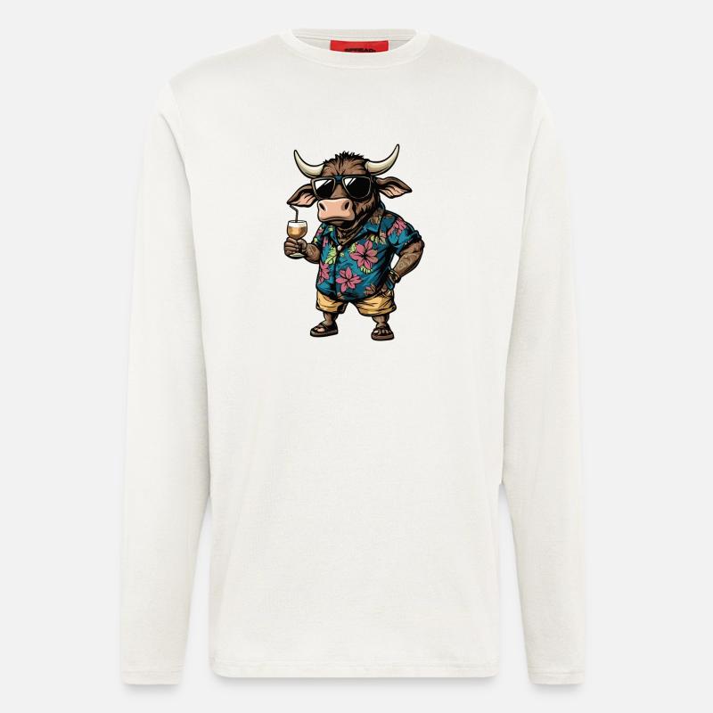 Taurus Comic Summer - Longsleeve - made by SPREAD  - OFF WHITE