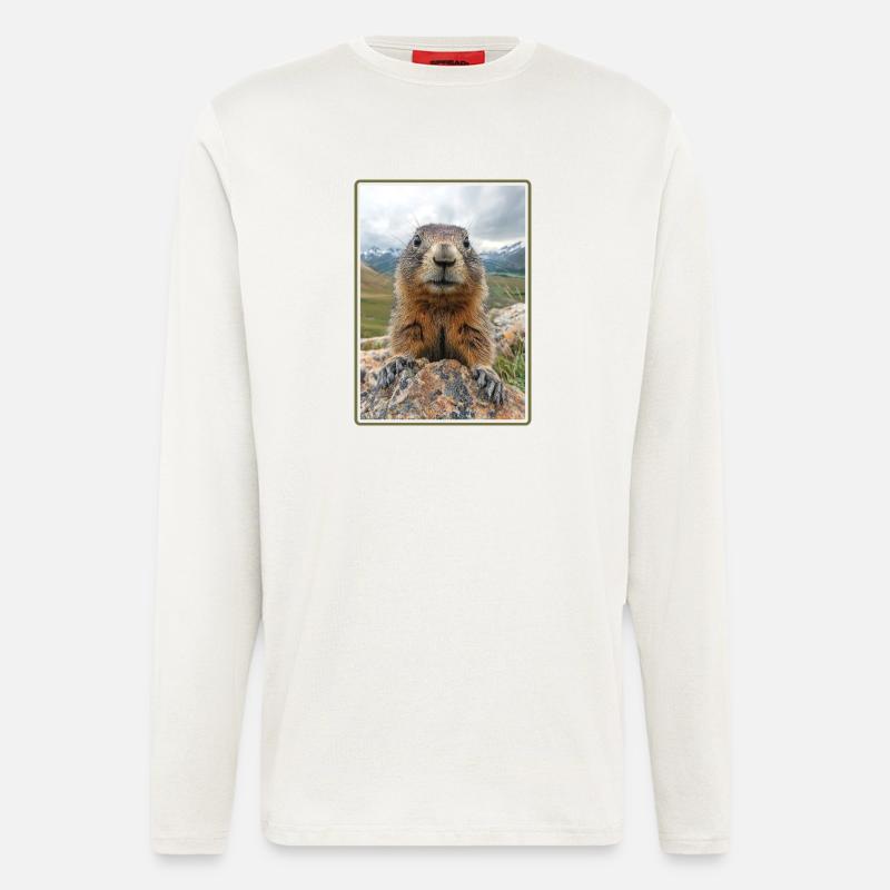 Marmots Groundhog - Longsleeve - made by SPREAD - OFF WHITE