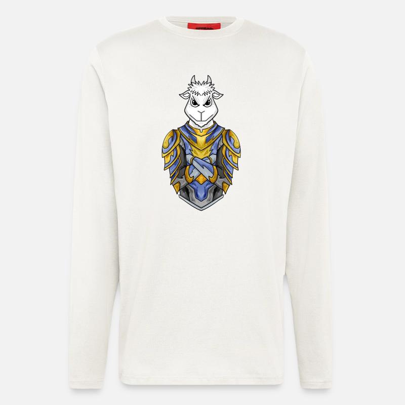 Ritter Ziege cool - Langarmshirt - made by SPREAD  - OFF WHITE
