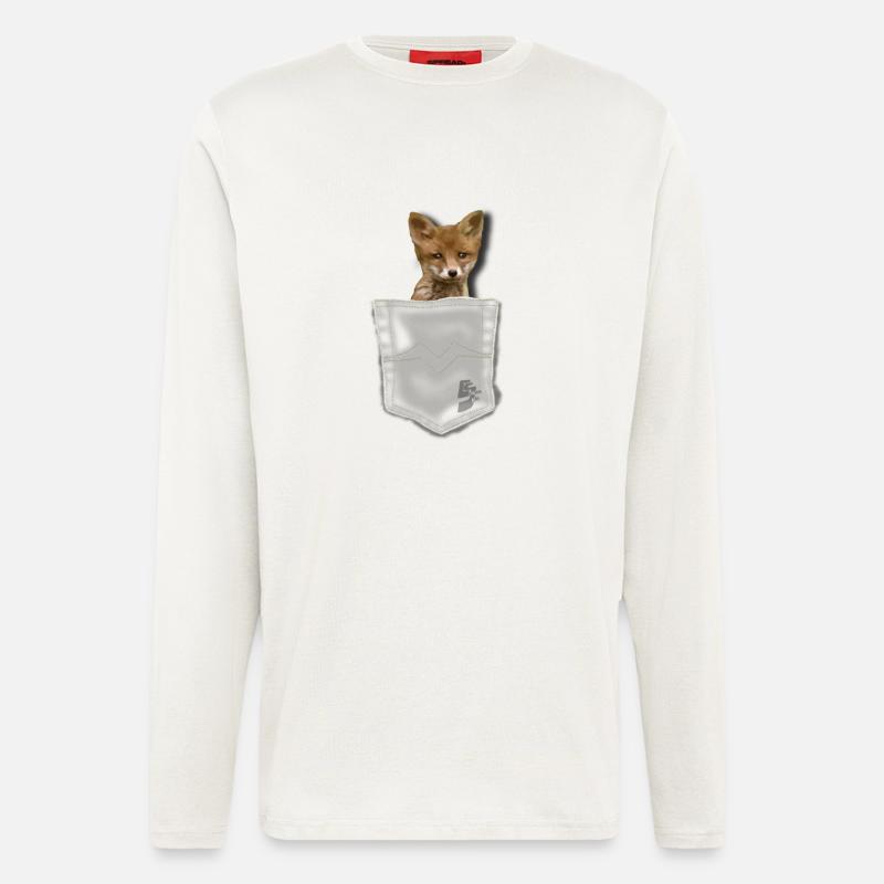 pocket fox by CustomStyle - Longsleeve - made by SPREAD  - OFF WHITE