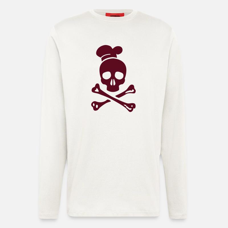 cannibal cook vector - Langarmshirt - made by SPREAD  - OFF WHITE