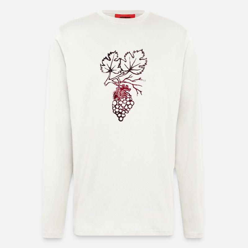 Herzblut - Langarmshirt - made by SPREAD  - OFF WHITE